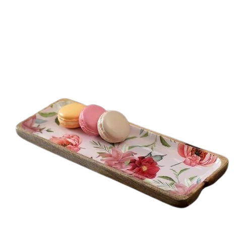 Mango Wood Platter - Rectangular Standard Size | Polished Brown Finish, Ideal for Home and Restaurant Use