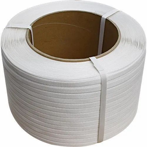 Pp Box Strapping Roll - White Polypropylene, 12 mm Width, 2000 Meters Length | Ideal for Industrial Box Packaging, Customize Size