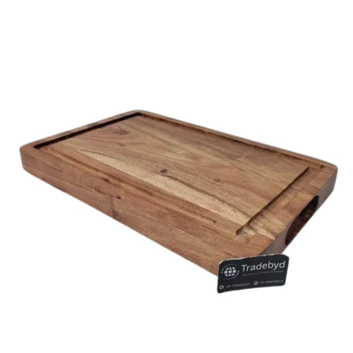 Wood Chopping Boards - Wooden, Standard Size | Brown Color, Ideal for Kitchen and Restaurant Use, Perfect for Chopping and Food Preparation