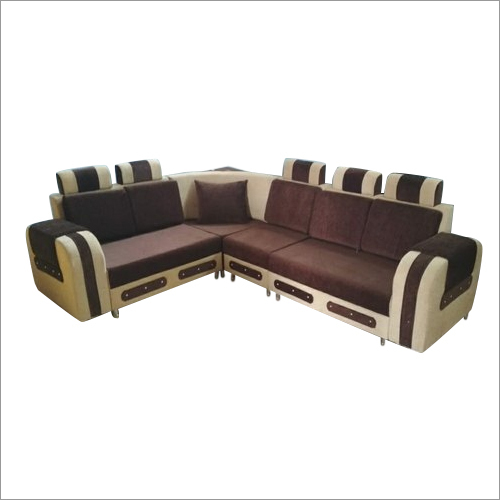 5 Seater Wooden Sofa Set - Artwork: Handmade