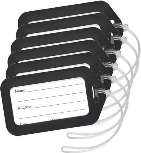 Bag Tags - Color: Black