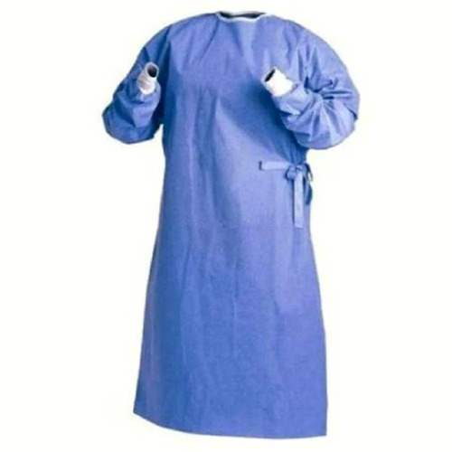 Disposable Blue Surgical Gown - Gender: Female