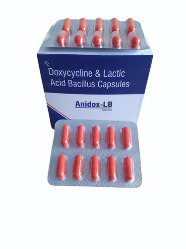 Doxycycline And Lactic Acid Bacillus Capsules - Color: White