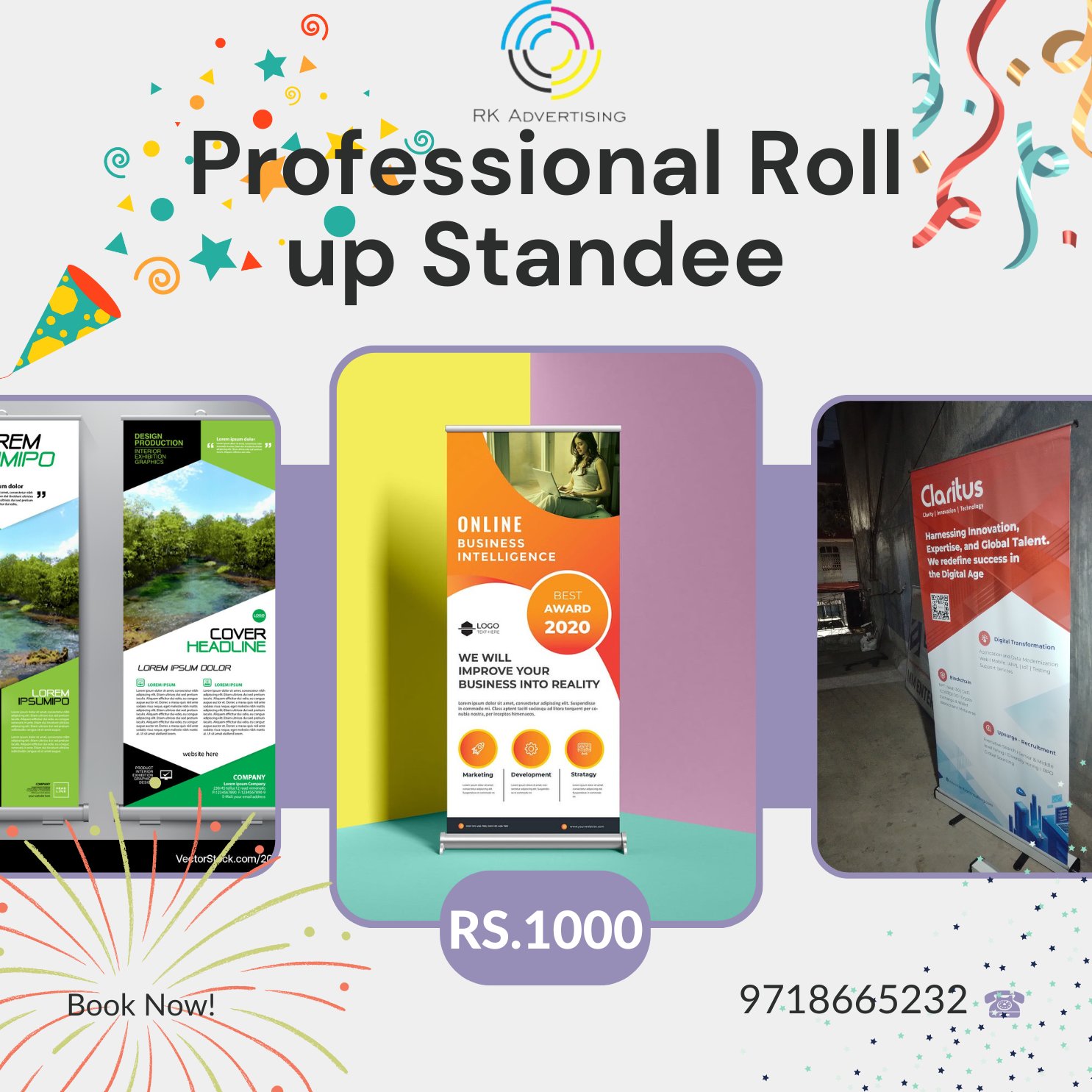 Promotional Roll Up Banner Standee