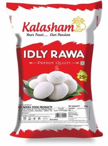 Idli Rawa Packaging Bag - Plastic Multi Color | Printed Design for Enhanced Visibility and Durability in Food Packaging