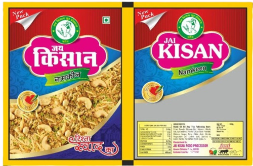 Namkeen Packaging Pouch - Plastic Multi Color | Printed Design for Effective Snack Securing and Presentation