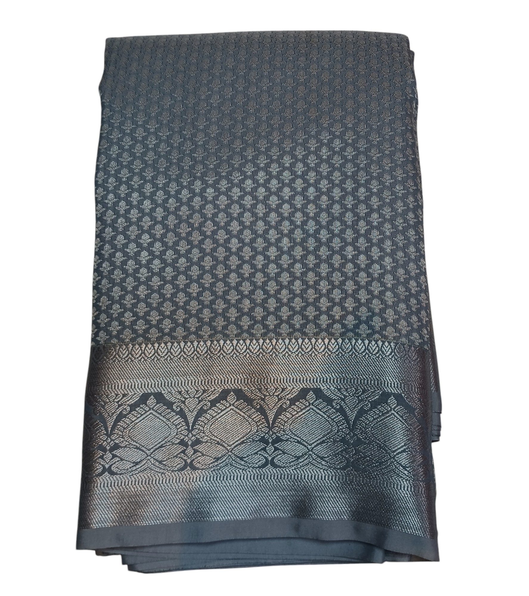 Silver Grey Silk Sarees