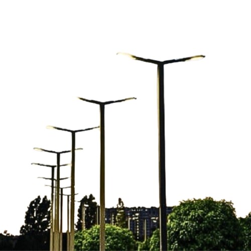 Street Light Poles - Color: Black