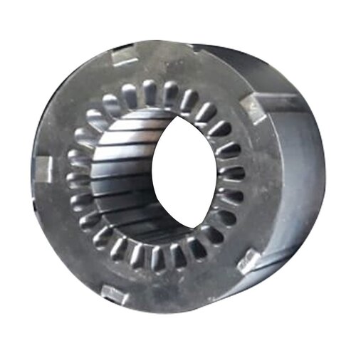 Submersible Motor Stamping - MS Material 4 Inch Inner Diameter Corrosion Resistant Silver Color - Customizable Size & Metal Options