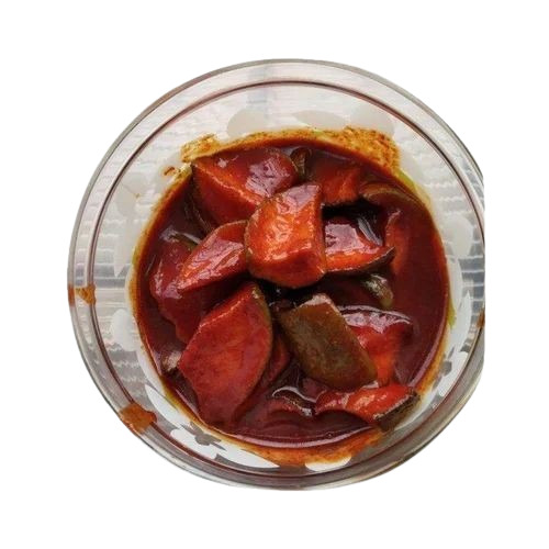 Jaggery Mango Vegetable Pickle - Spicy Mustard Oil Infusion, Sour and Spicy Flavor, Granule Texture, 6-Month Shelf Life