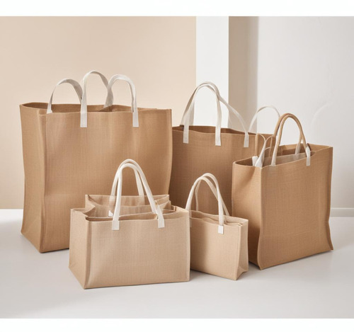 Personalized Jute Bags - Custom Sizes All Available Colors | Best Quality Material Zipper Top Embroidery Artwork Export Quality Finishing