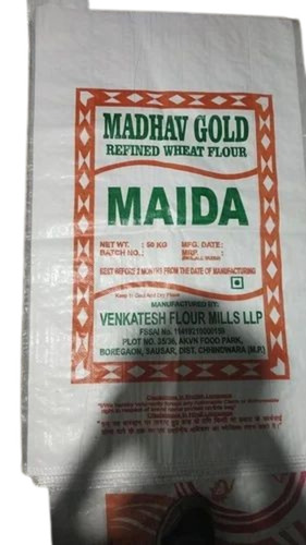 Maida Packaging Bag - Plastic Material, Printed Design | Ideal for Storing and Transporting Maida Flour, Durable and Lightweight