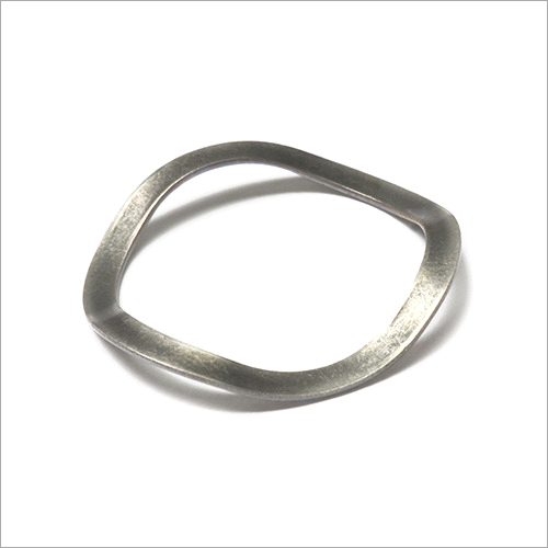 Spring Steel Wave Washer - MS and Spring Steel, Round Shape, Custom Size | Silver Metal Coated for Automobile Industry