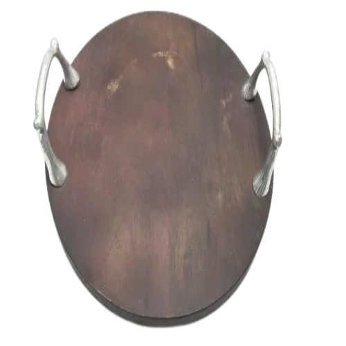 Wood Round Serving Tray