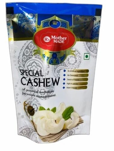 Cashew Nut Packaging Pouch - Plastic Double Layer Glossy 21 Micron Pillow Pouch Multi Color Printed Finish | Flexographic Printing Quality