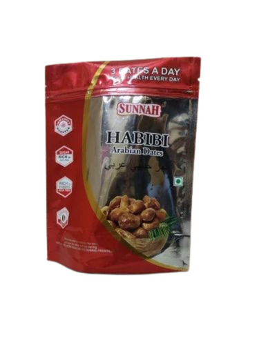 Dates Packaging Pouch - Plastic, Multi Color, Printed Design | Durable and Versatile for All Your Date Packaging Needs