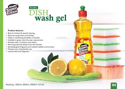 Dishwash Liquid - 1L Plastic Bottle, Fresh Lemon Fragrance, Quick Drying Formula, Blue Color, Hand Wash, Suitable for Hard Water