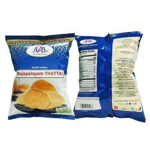 Food Packaging Pouches - Plastic, Multi Color, Printed, Heat Seal Closure | Ideal for Food Packaging Applications