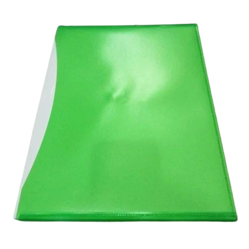 Green Plastic File Folder - A4 Size, Plain and Printed | Fine Finish, Rectangle Shape, Ideal for Office and School Use