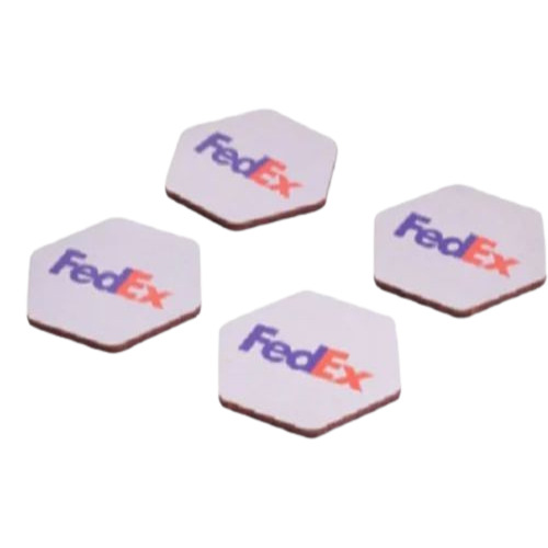 Mdf Tea Coaster - Hexagon Shape, Size: 3mm | Multicolor, Polished Finish for Tableware in Homes and Hotels