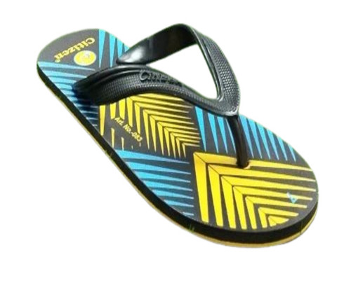 Mens Printed Rubber Slipper - Rubber Material, All Size Fit, Multicolor Design | Fancy Flip Flop Style for All Season Daily Wear