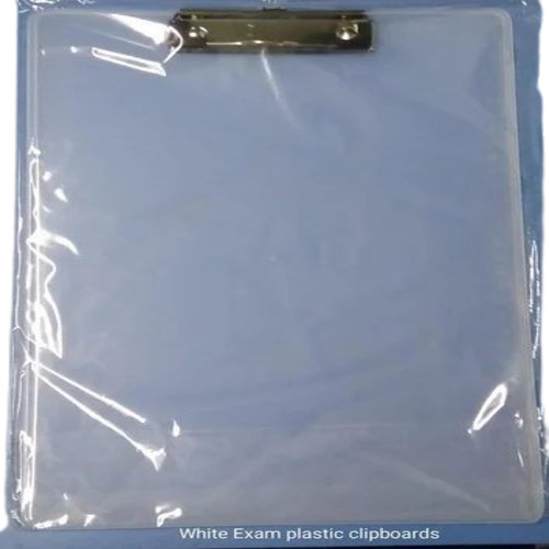 Plain Plastic Exam Pad - Rectangular Shape, New Condition | Fine Finish, Ideal for College and School Use