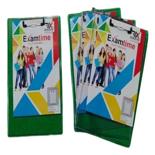 Plastic Clip Board - A4 Size, Multicolor, 22mm Thickness | Plastic Material, Plain/Printed Pattern, Ideal for College and School Use