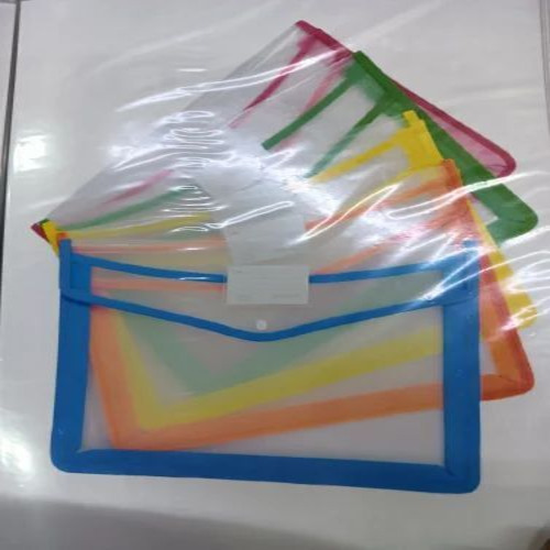 Plastic File Folder - A4 Size, Plain and Printed Patterns | Fine Finish, Rectangular Shape, Ideal for Office and School Use