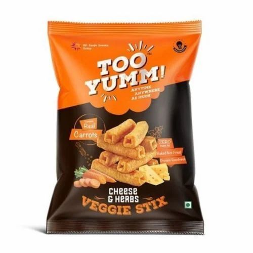 Snack Food Packaging Pouches - PP Pillow Pouch, 8*12 Inches, Multi Color, Matte Finish, Double Layer Lamination, Heat Sealed Closure