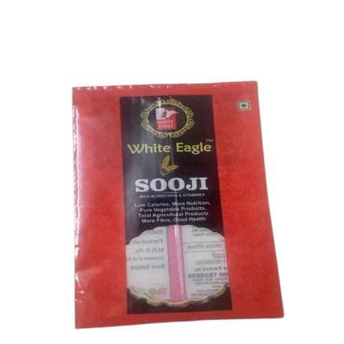 Sooji Packaging Pouch - Plastic, Printed Multi Color Design | Rotogravure Printing Technique, Durable and Versatile for Various Applications