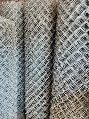 Tata Chain Link Fencing - Galvanized Iron, Rectangular Shape, Polished Gray Finish | Weather, Corrosion, Rust, and Fire Resistant, Easily Assembled Safeguard for Industrial Sites