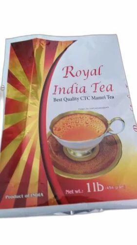 Tea Packaging Pouch - PET Polyester Material, 18 Micron Thickness, Multi Color Printed, Glossy Finish, Heat Sealed Closure, Pillow Pouch Design