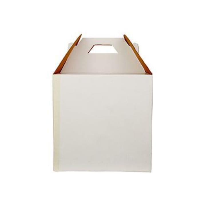 Tier Cake Box - 12x12x12 Inches | Plain White, Optimum Grade Corrugated Paper, Premium Quality for Food Use