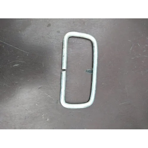 Tin Container Wire Handles - Metal, Rectangular, Polished Finish | Customized Design, Silver Color, Durable Construction