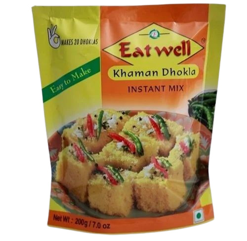 Ready To Eat Food Packaging Pouches - BOPP Material, Multi Color | Printed Design for Enhanced Visual Appeal