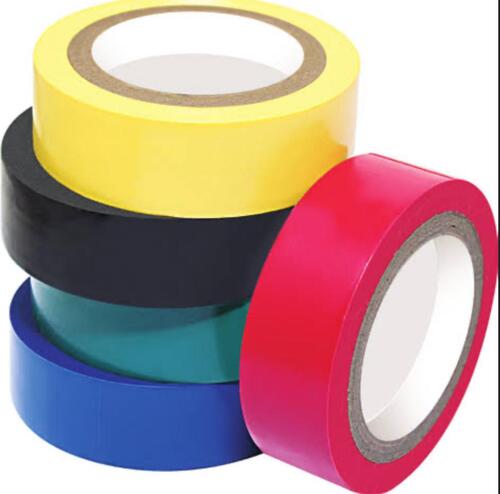 Electrical Tape - Plastix | Standard Size Plain Pattern Water & Moisture Resistance Single-Sided Solvent Adhesive Highly Sticky Easy to Use