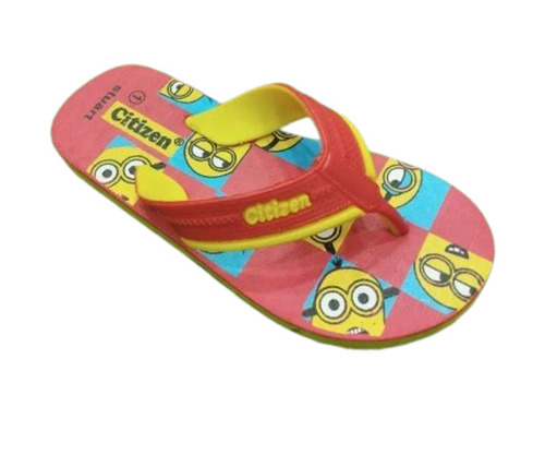 Kids Hawai Slippers - Rubber Material, All Size, Multicolor Design | Fancy Printed Pattern, Flip Flop Style, All Season Daily Wear