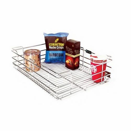 Mochen Stainless Steel Kitchen Basket - Customized Size, Polished Finish | Durable, Very Good Quality, Silver Color, 1 Piece