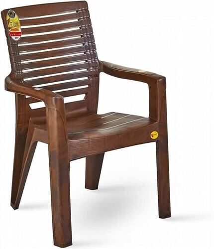 Plastic Spine Chair - ABS Plastic, Custom Size, Brown Color | Easy to Clean, Modern Style, Aluminum Features, Plain Design