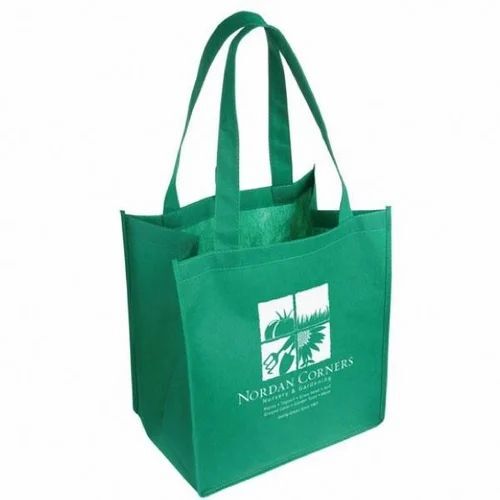 Printed Loop Handle Non Woven Bag - Handle Material: Cotton