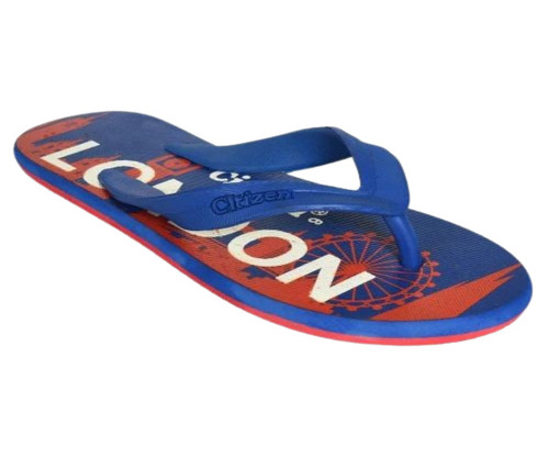 Printed Men Slippers - Rubber Material, All Season Size, Multicolor with Fancy Flip Flop Style | Daily Wear with Fine Finishing and Printed Pattern