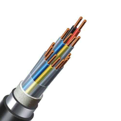 Railway Signalling Cable - Solid Copper Round Conductor, 90 Meter Length | Heavy Duty PVC Insulation, Black Jacket, Single Core, Electric Power Source