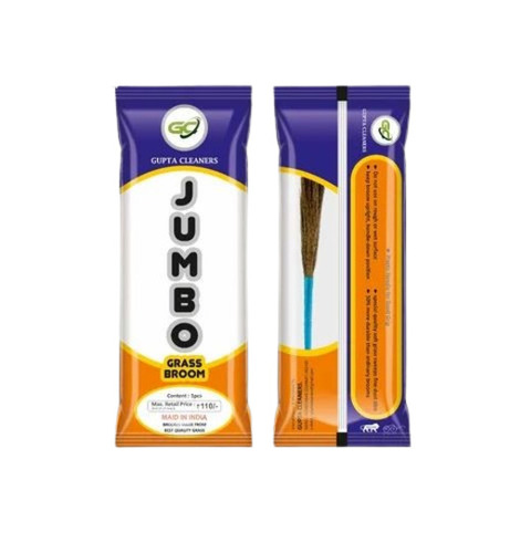 Broom Packaging Pouch - Plastic Material, Multi Color | Printed Design for Versatile Usage