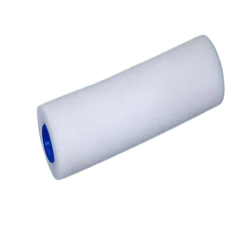 Foam Paint Roller - Round, 180 mm, White | Durable, Easy to Operate, Portable, Plain Pattern, Ideal for Wall Painting
