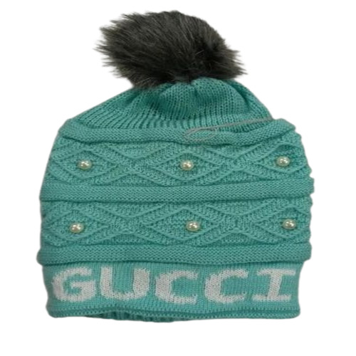Kids Winter Woolen Cap - Woolen Material, Multicolor Design | Soft, Comfortable, Embroidered Pattern, Suitable for Unisex Kids