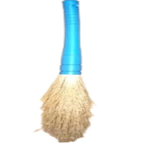 No Dust Plastic Broom - PVC Handle, Nylon Bristle, Soft Bristle Stiffness | Easy to Clean, Multicolor Design, Ideal for Floor Use