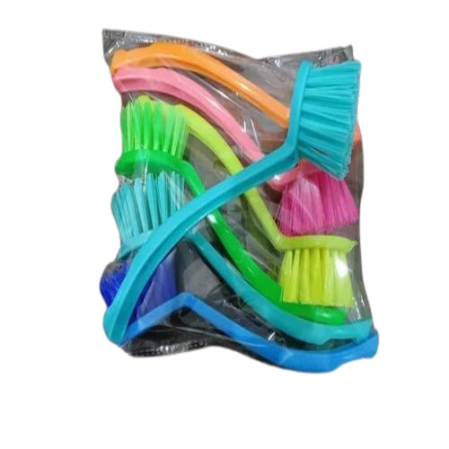 Plastic Wash Basin Brush - Plastic, 18 Inch, Multicolor | Ideal for Effective Wash Basin Cleaning
