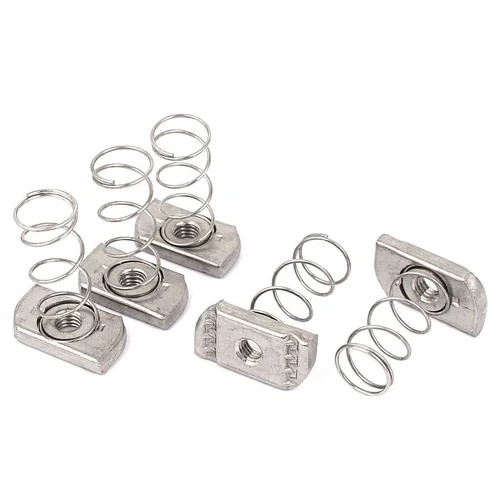 Spring Nuts - Stainless Steel, All Size, Silver Color | Anodized Finish for Industrial Applications