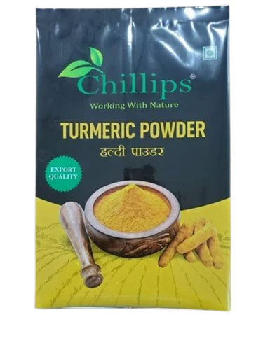 Turmeric Powder Packaging Pouch - PET Material, Center Sealed Pouch, Multi-Color Design | Heat Sealed, Rotogravure Printed, Multi Layer Lamination