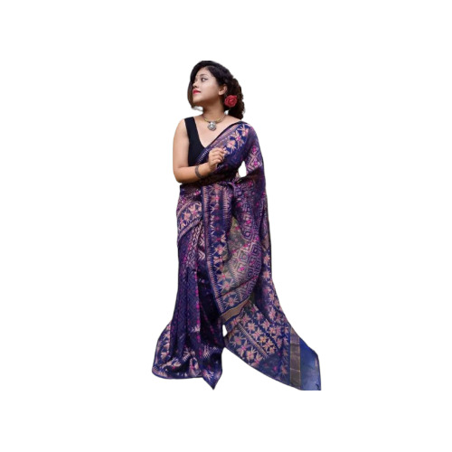 Eye Catching Look Jamdani Silk Saree